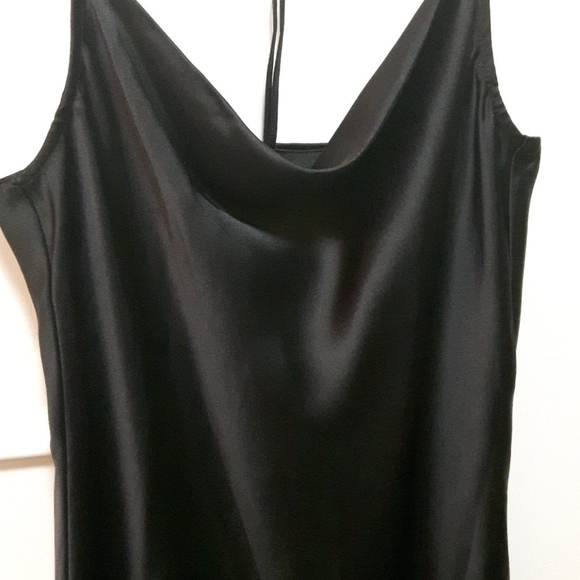 NWOT black slip dress - Picture 3 of 4